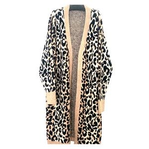 oversized leopard print sweater